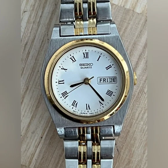 Seiko Very Rare Watch Stainless Steel Bracelet Case White Dial Date Window Vintage Seiko 5 Railway Automatic White Dial Day/Date Men main image 2